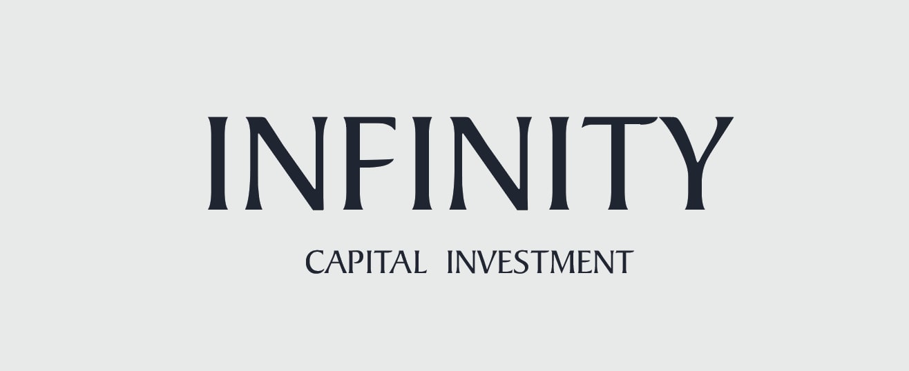 The INFINITY Capital Investment logo in ink on mist
