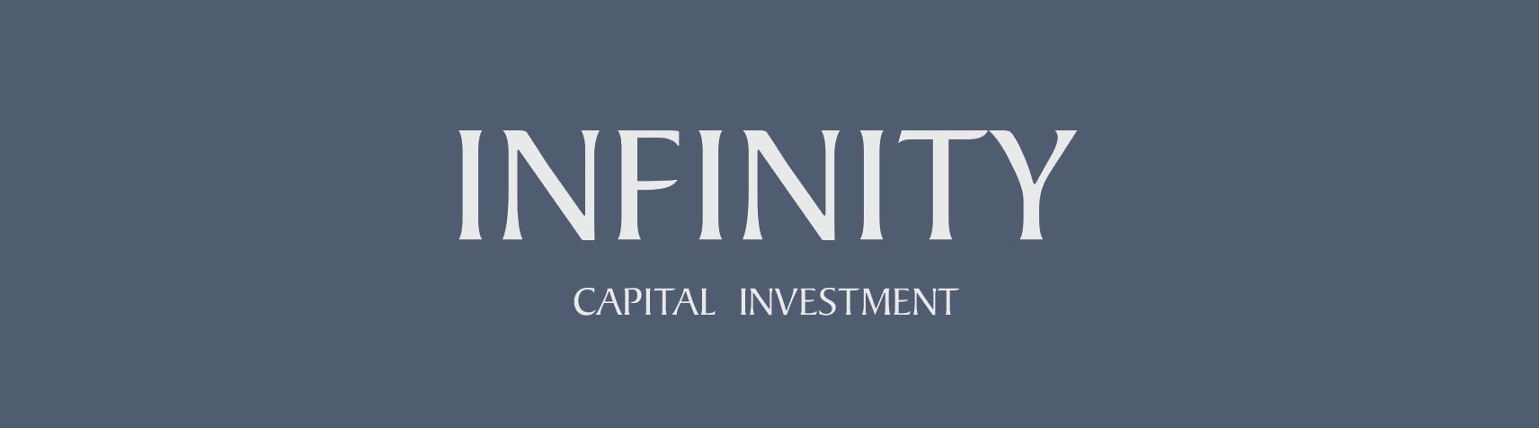 The INFINITY Capital Investment logo in mist on slate