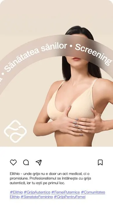 Instagram post about breast health screening
