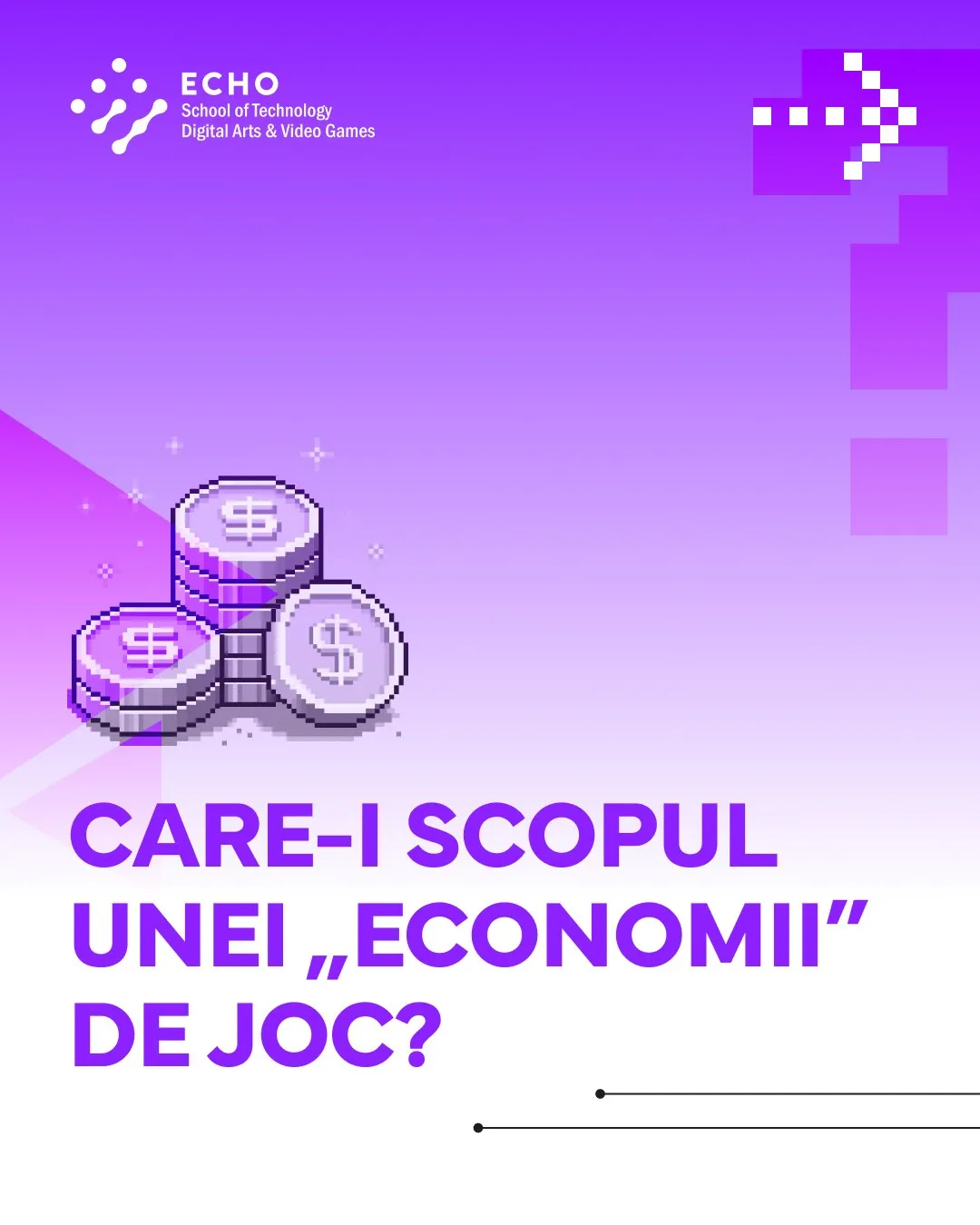 Carousel cover: Care-i scopul unei economii de joc?, with pixel coins