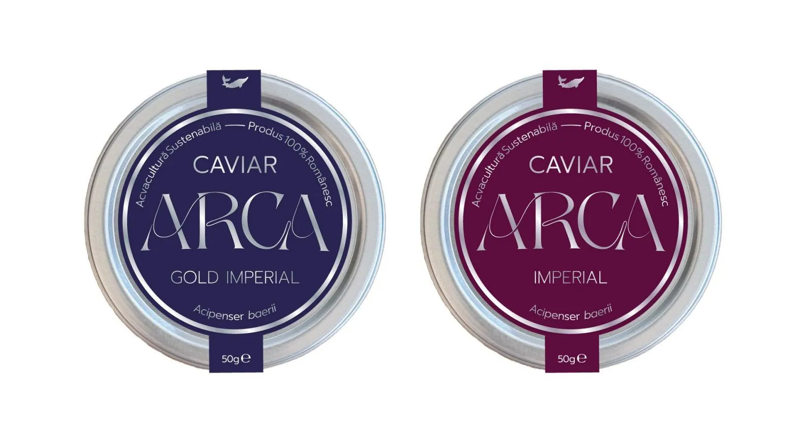 Cutii ARCA Caviar Gold Imperial și Imperial