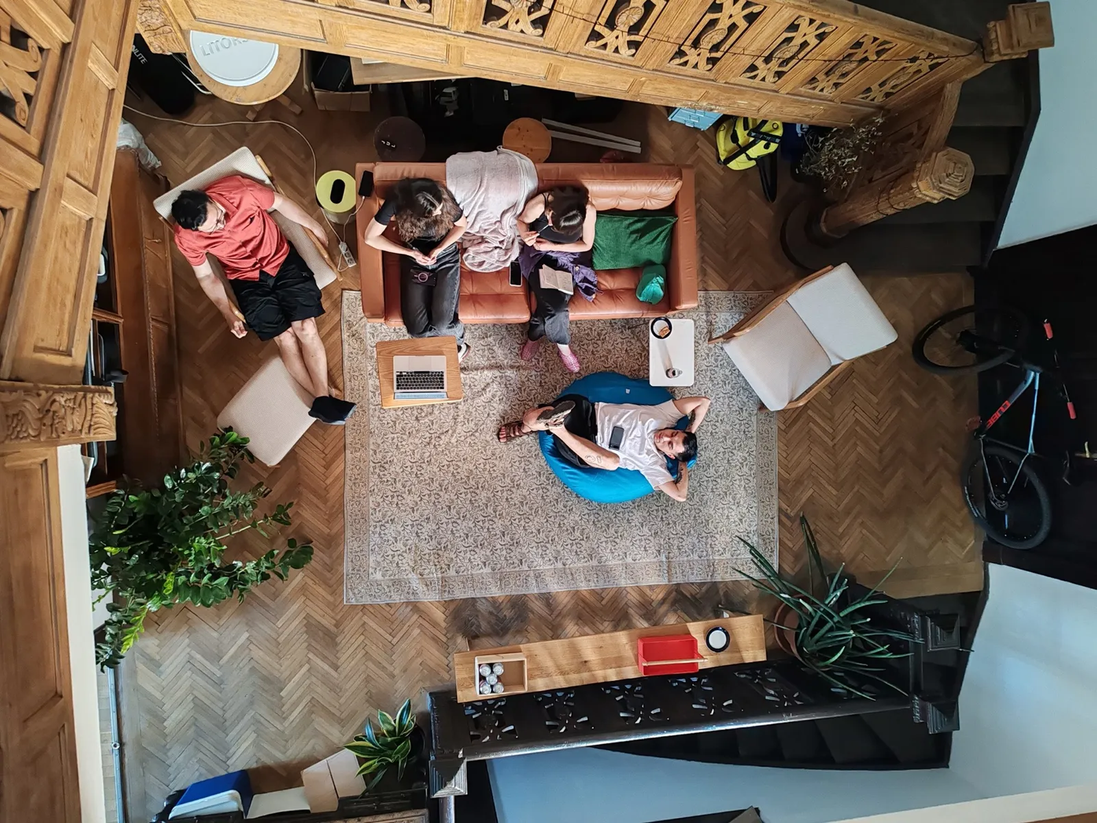 The studio, from the stairs