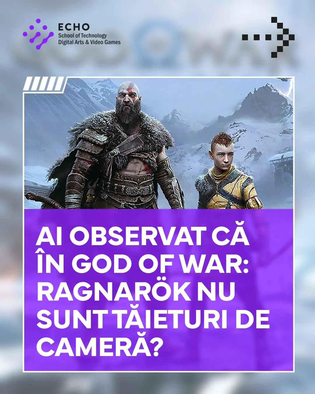 Carousel cover: Ai observat că în God of War: Ragnarök nu sunt tăieturi de cameră?