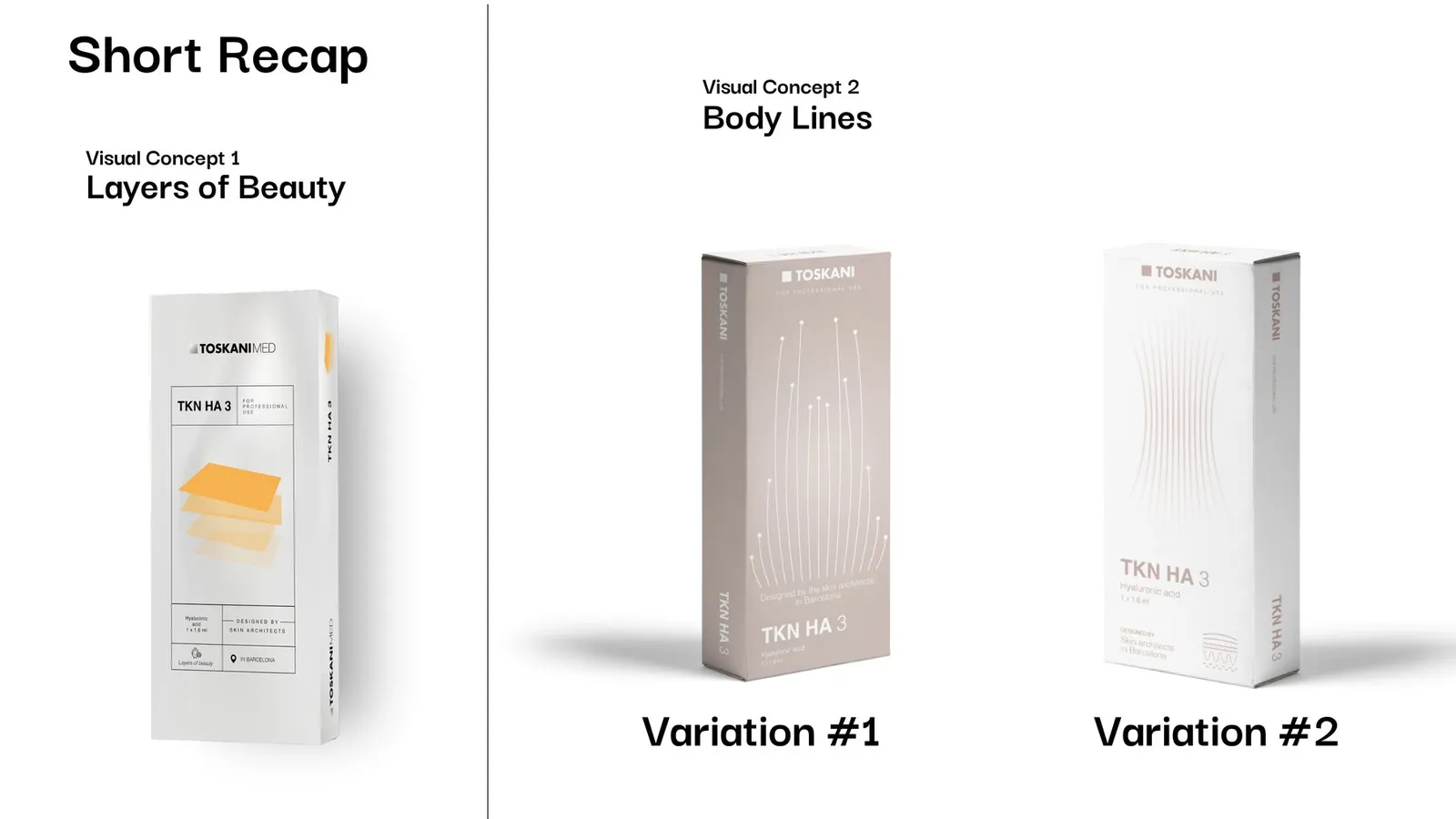 Short recap: the Layers of beauty box next to Body Lines Variation #1 and Variation #2