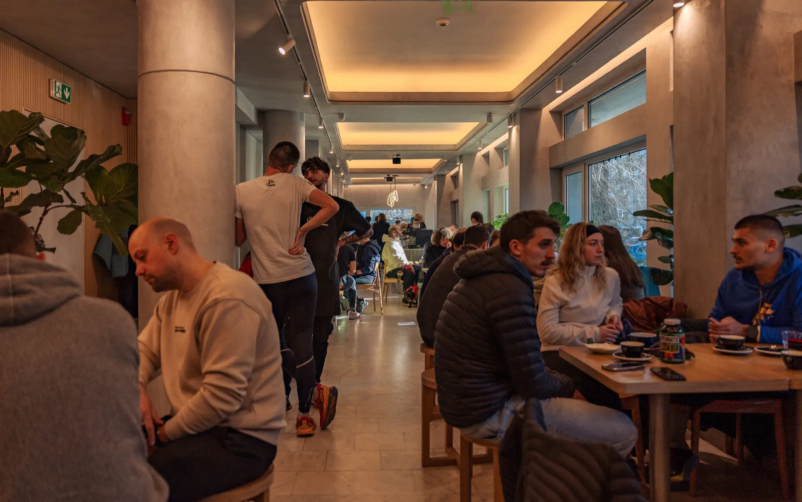 A full Steam interior with guests at every table
