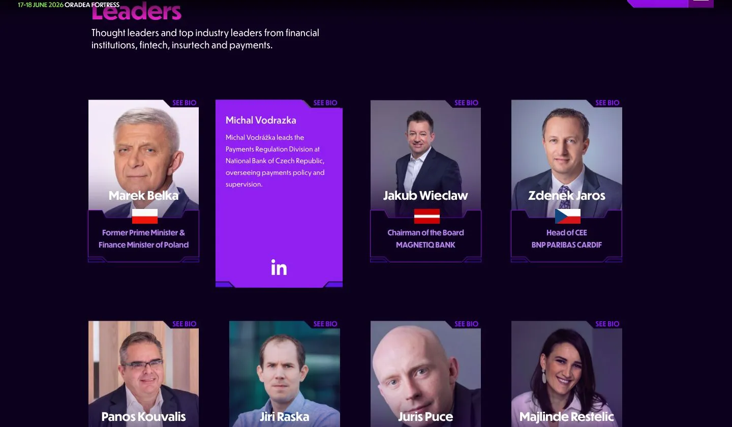 Carduri de speakeri: Marek Belka, Michal Vodrazka întors pe biografie, Jakub Wieclaw, Zdenek Jaros