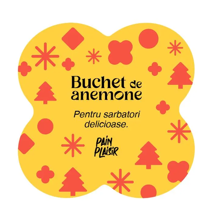 Sticker: Buchet de anemone, pentru sărbători delicioase