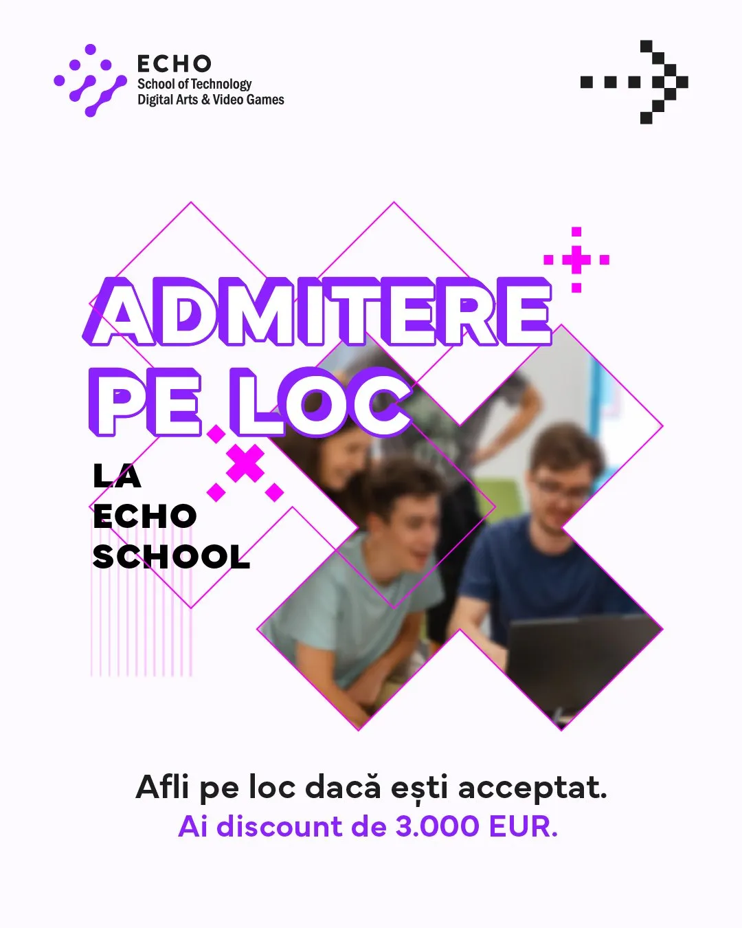 Carousel cover: Admitere pe loc la Echo School