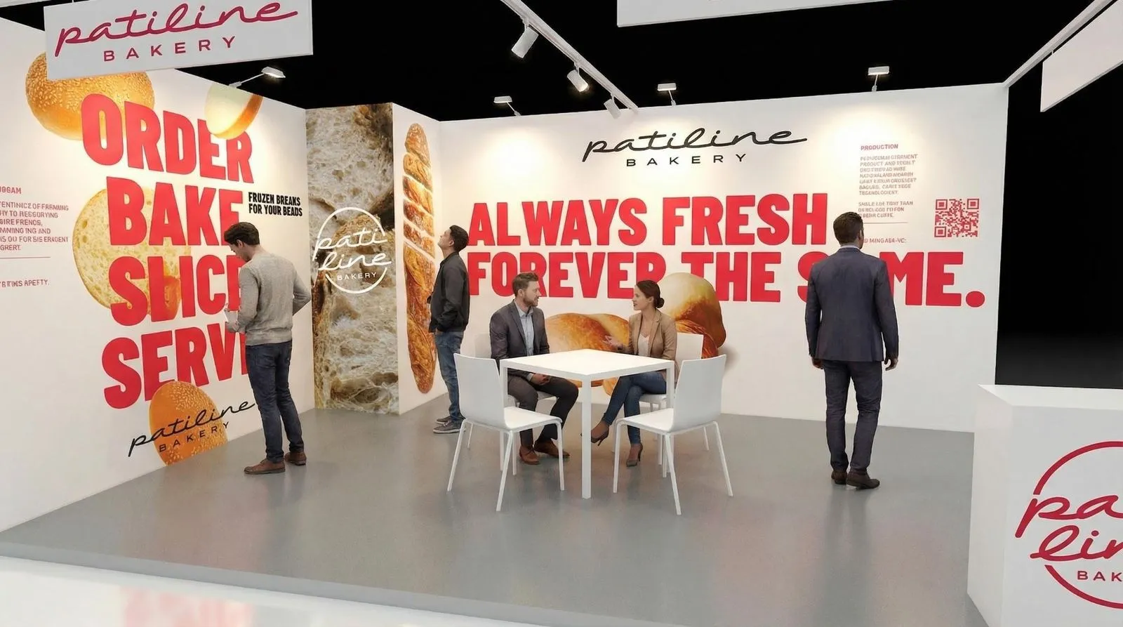 The Patiline expo stand with visitors