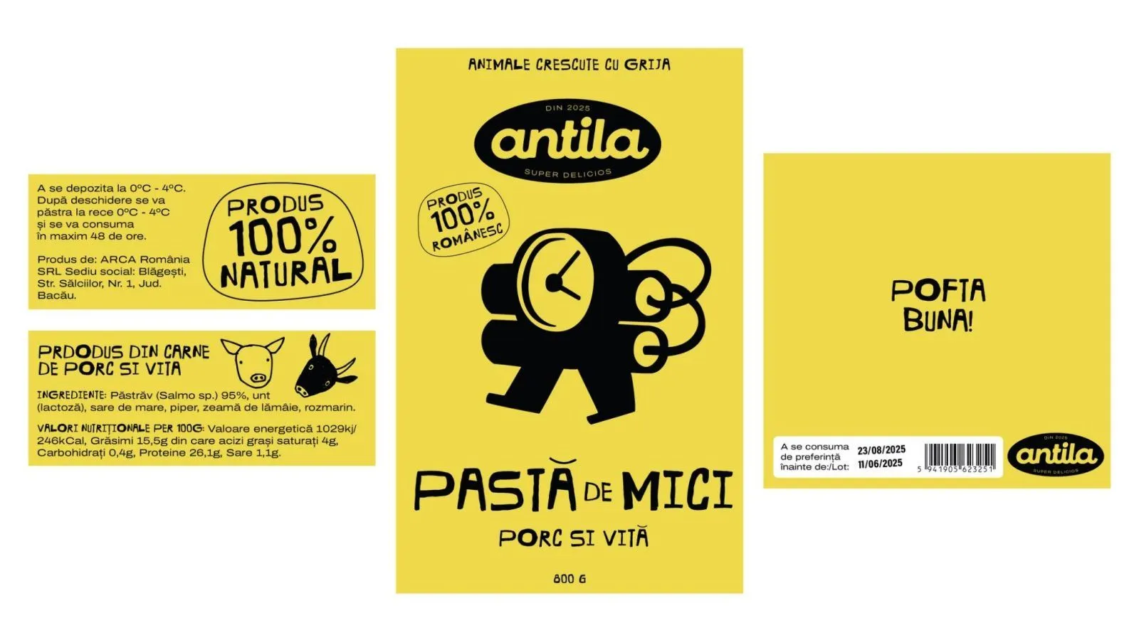 Labels, flat