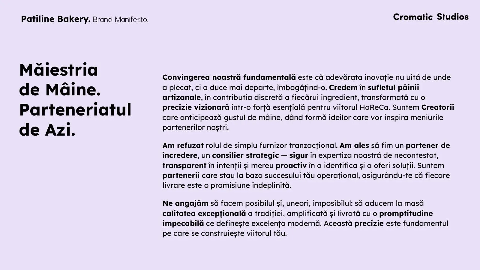 The Patiline brand manifesto
