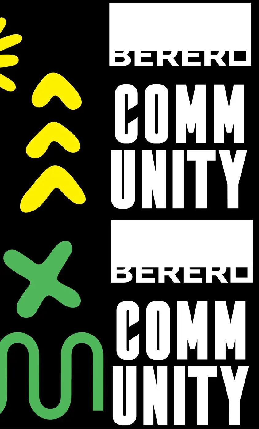 COMM UNITY t-shirt artwork, yellow and green