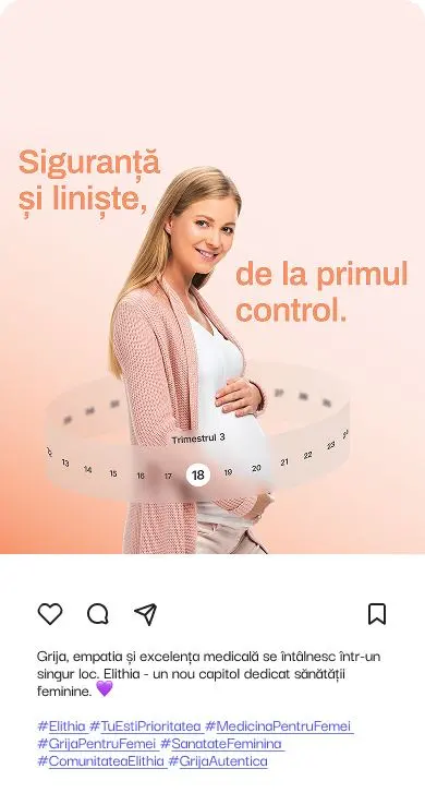 Instagram post: safety and calm, from the first check-up