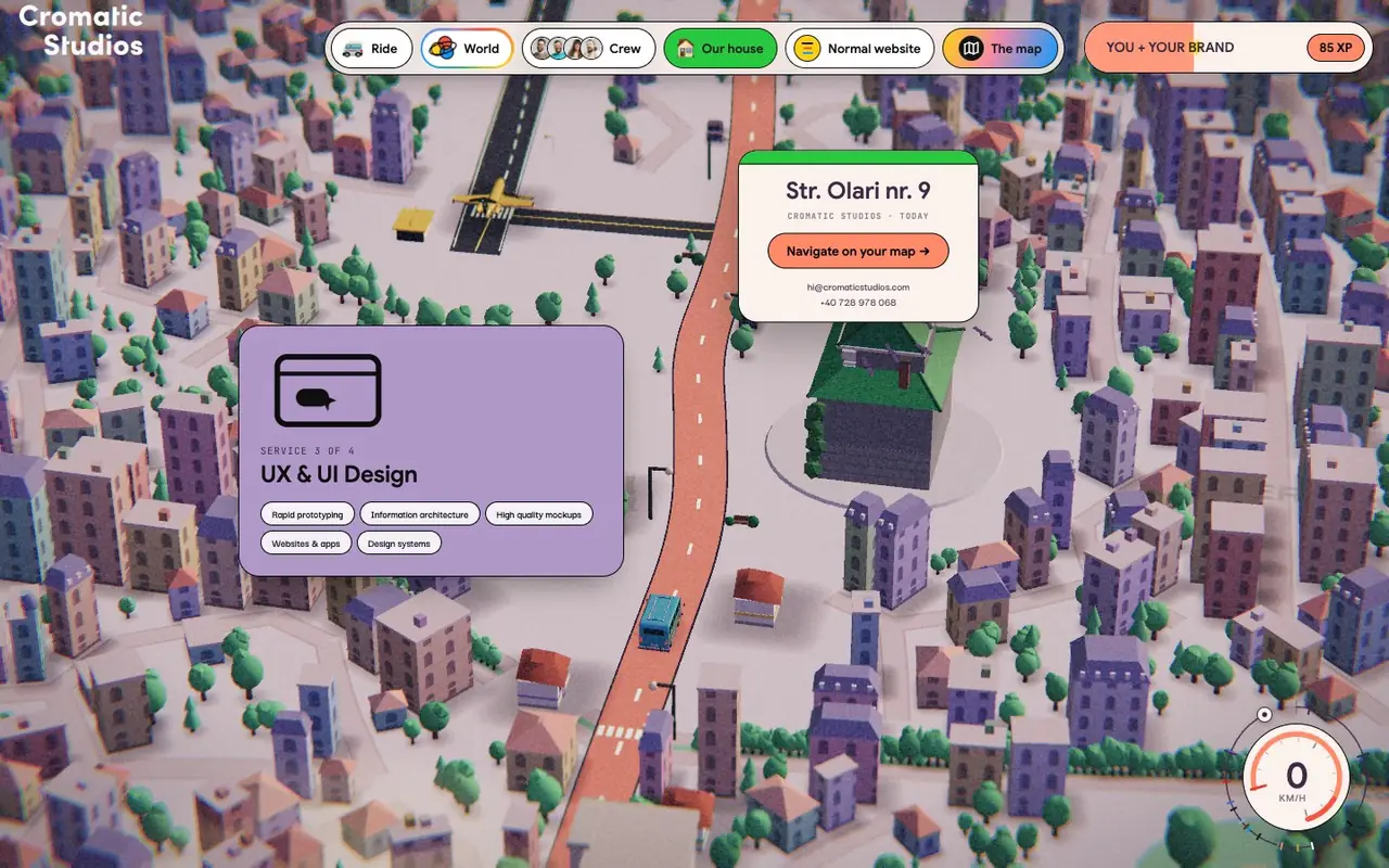 Full tank of services: the UX and UI Design service card on the road to Olari 9