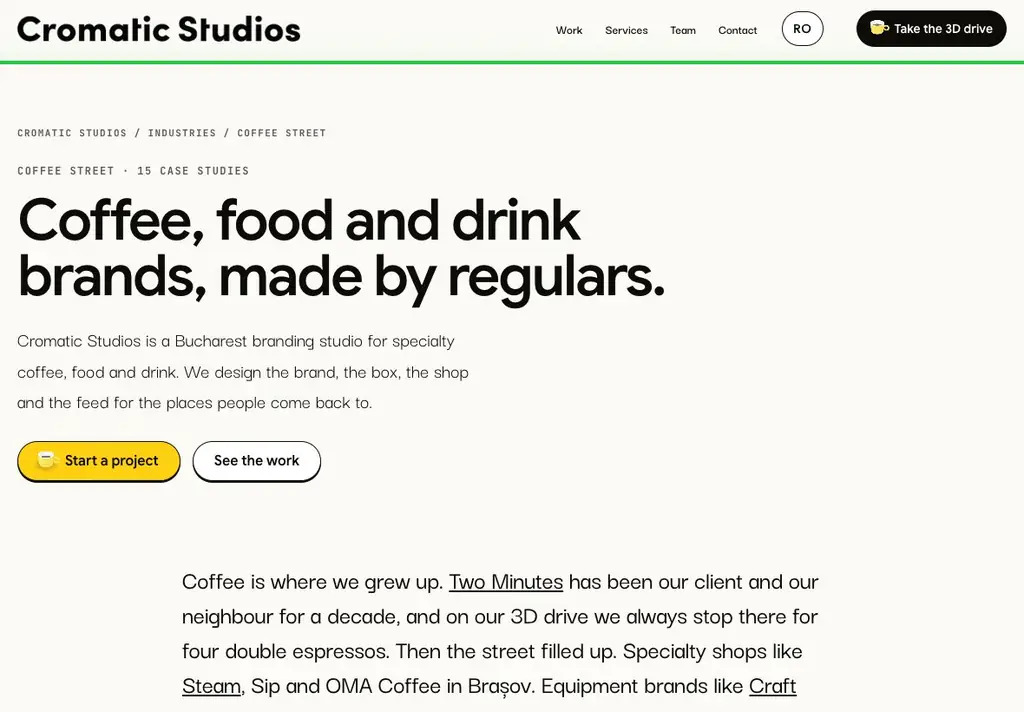 Coffee Street industry page