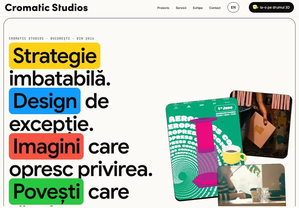 The Romanian version of the website